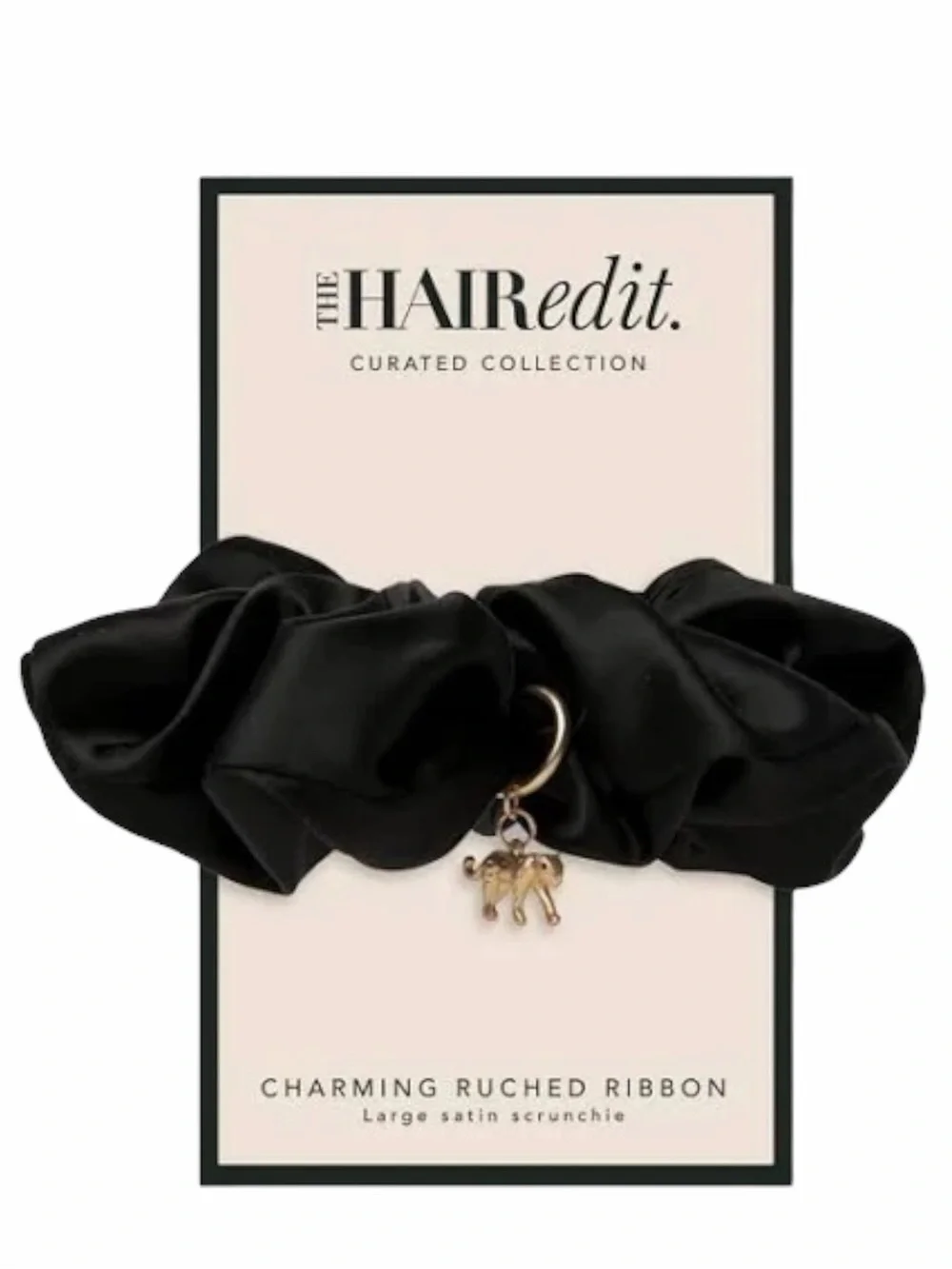 The Hair Edit Charming Ruched Ribbion Scrunchie